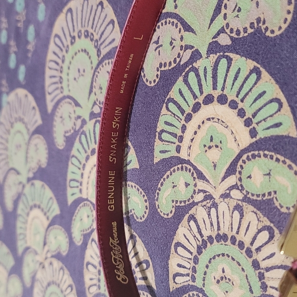 Genuine Snake Skin Belt Saks Fifth Avenue  Gorgeous! - Picture 2 of 5